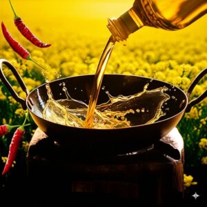 Kundalini Farm Cold-Pressed Mustard Oil – Bold Flavor, Heart-Healthy Essence